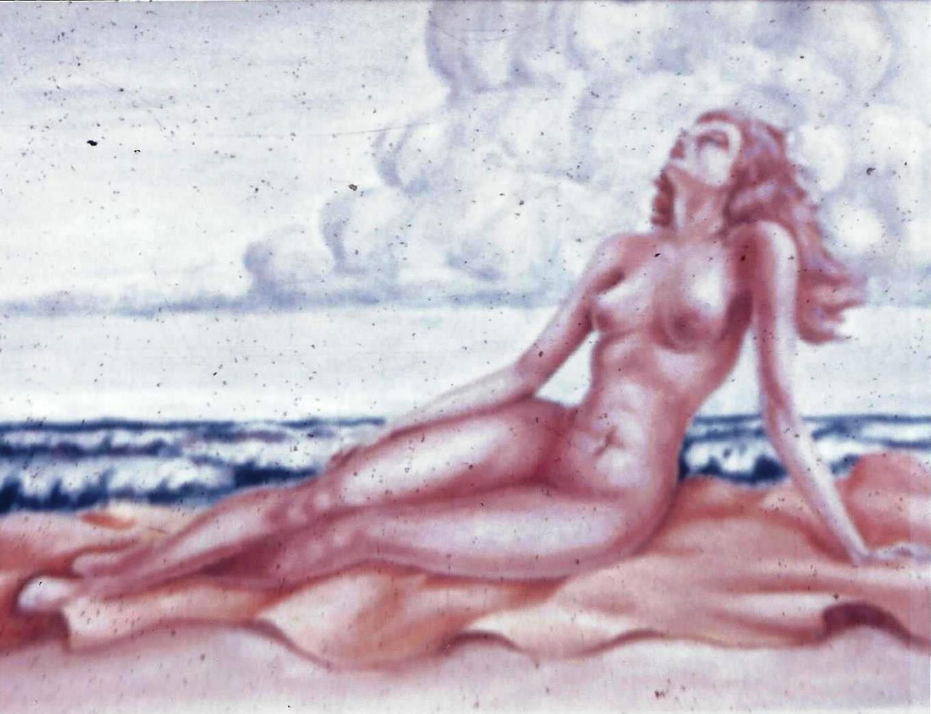 Nude on beach