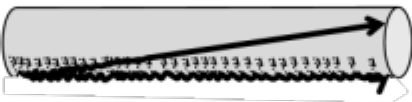 crinkled tube